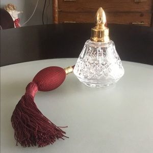 Waterford Crystal Perfume Bottle Burgandy Atomizer